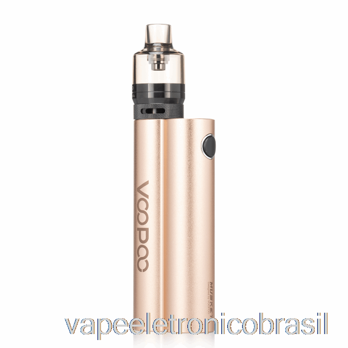 Vape Eletrônico Voopoo Mosquete 120w Starter Kit Champanhe Ouro